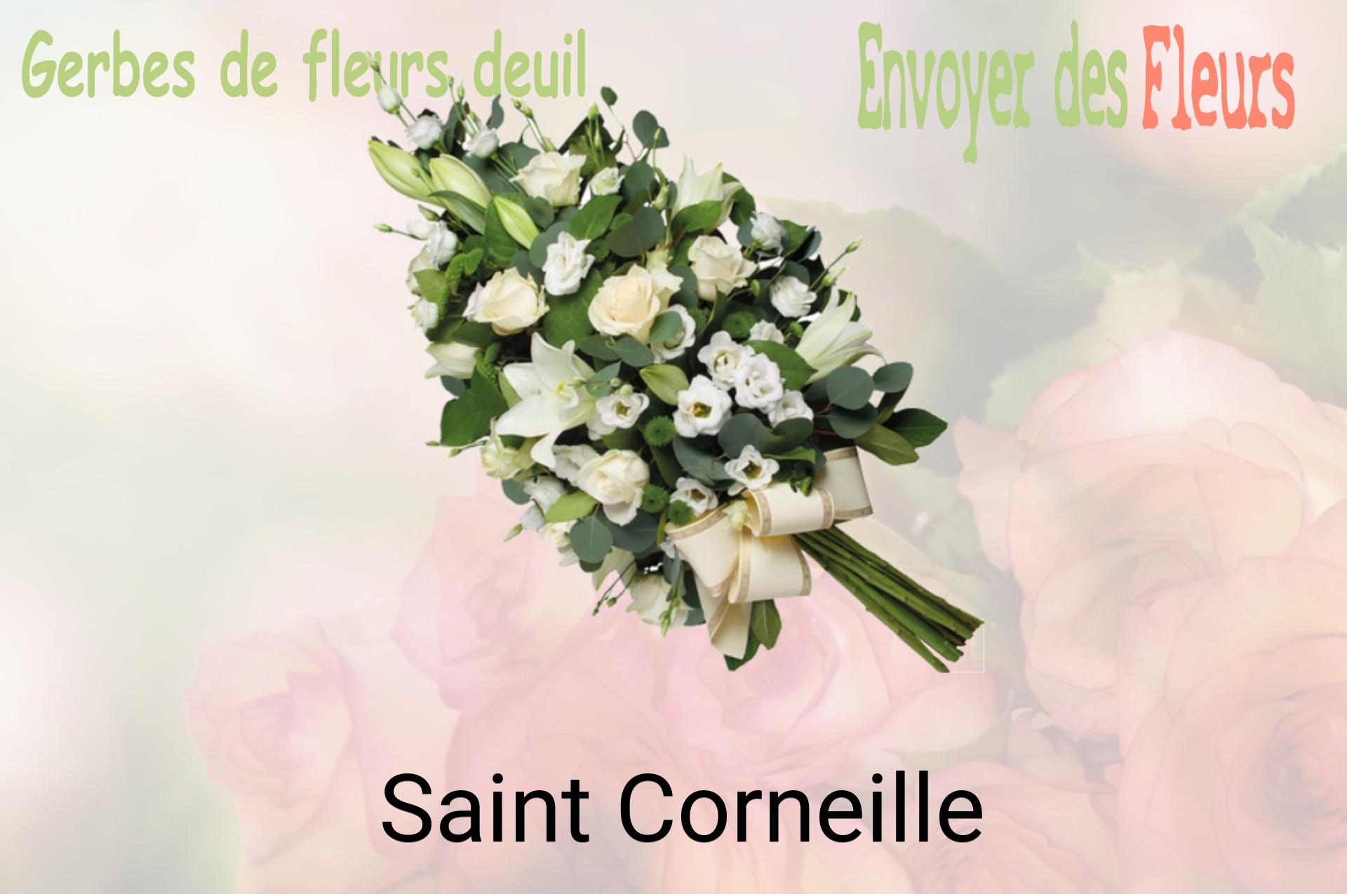 Gerbe de fleurs de deuil livrée à Saint-Corneille